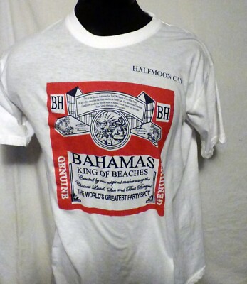 Bahamas King of the Beaches Shirt Size XL Half Moon Cay