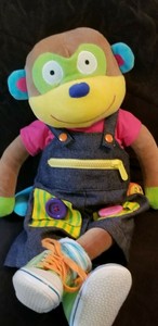 alex toys little hands learn to dress monkey