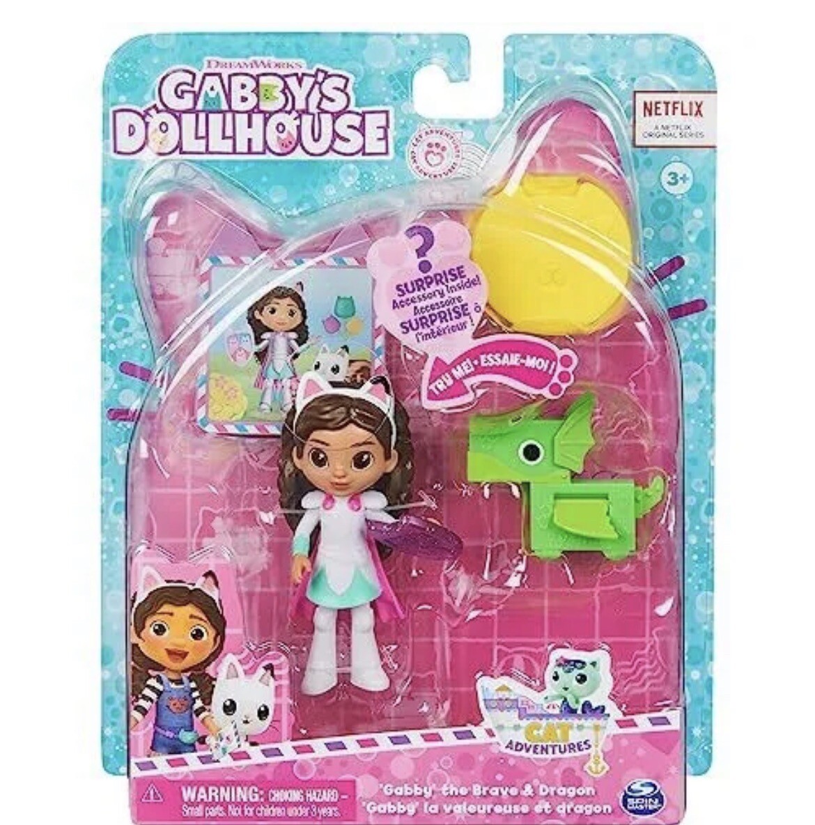 Gabby's Dollhouse - Cat Adventures - 'Gabby' the Brave & Dragon