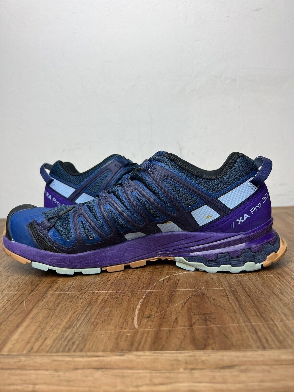 Scarpa Salomon XA Pro 3D v8 trail running escursionismo donna 8 5 viola blu 409868