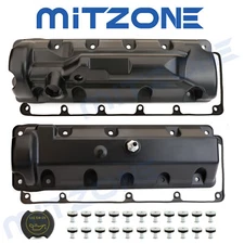 2PCS Aluminum Valve Cover Set for 2008-2014 Ford E-150 E-250 2006-10 F-150 4.6L