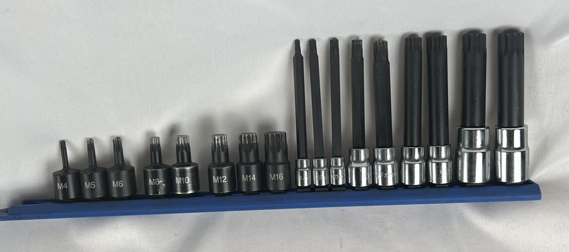 MATCO TOOLS 3/8 DRIVE VIM 1/4 3/8 1/2 Drive 17 PIECE TRIPLE SQUARE ADV