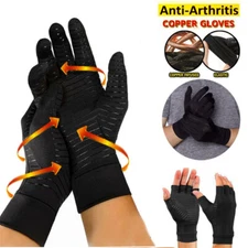Copper Arthritis Compression Infused Gloves Hand Joint Carpal Tunnel Support USA