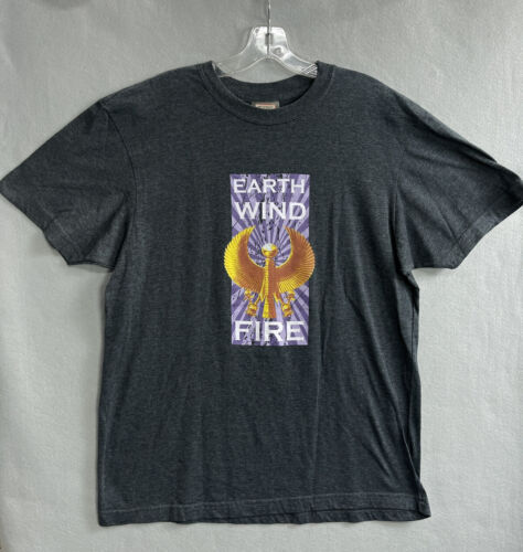 Vintage Earth Wind & Fire T-Shirt by BC Ethic USA Made Mens Large (XXL Tag) Gray - Picture 1 of 9