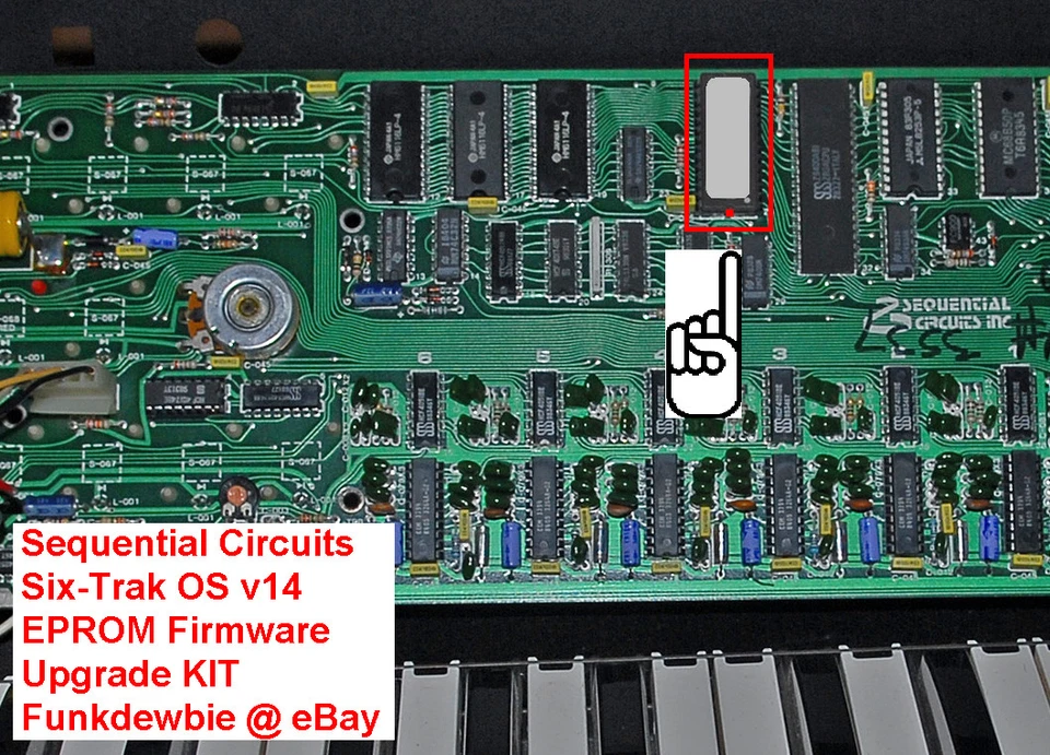 Sequential Circuits Six-Trak OS v14 EPROM Firmware Upgrade KIT / New ROM Update - Image 2 of 2