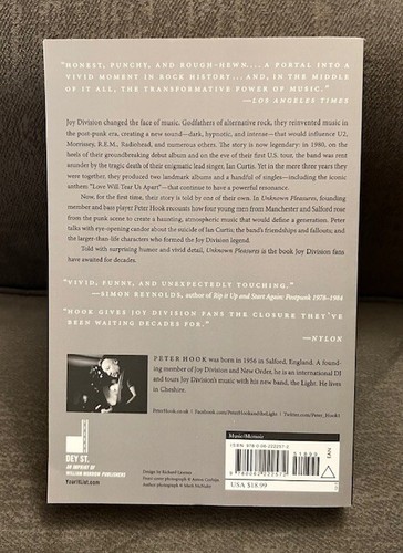 Unknown Pleasures Inside Joy Division Peter Hook 2013 Dey St Books NEW - Imagen 2 de 2