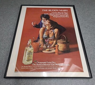 Seagram's Extra Dry Gin 1973 Print Ad Framed 8.5x11 Wall Art | eBay