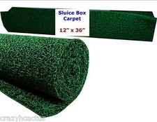Miners Moss 12" x 36" Gold Pan Panning Mining Sluice Box Matting Mat GREEN