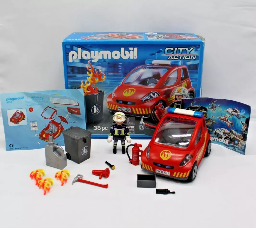 whisky gaben enorm Playmobil City Action Set 9235 Firefighter &amp; Car w/ Accessories MISSING  1 PIECE | eBay