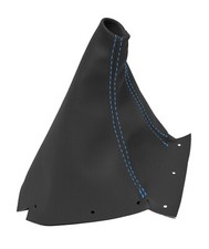 Manual Shift Boot Cover Leather For Nissan Skyline R33 1993-1998 Blue Stitch
