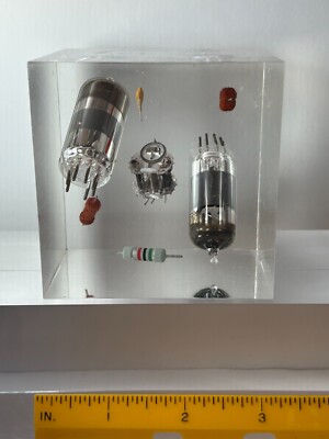 Electronic Components Paperweight Unique Tech Decoration 1960's