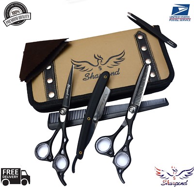 PROFESSIONAL SALON HAIRDRESSING HAIR CUTTING THINNING BARBER SCISSORS SET 6.5''