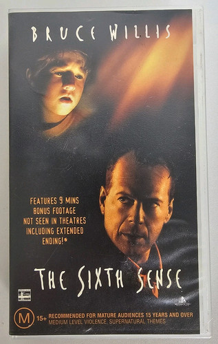 The Sixth Sense VHS Tape 1999, Horror, Rated M15+, Bruce Willis, Free Postage. - Picture 1 of 7