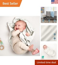 Soft and Lightweight 100 Cotton Receiving Blanket Set - 6 Cozy Baby Essentials