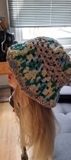 Women's Multicoloured Granny Crochet Bucket Hat