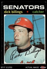 1971 Topps #729 Dick Billings Senators 3 - VG