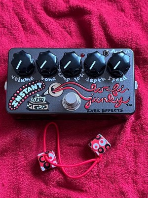 ZVEX Instant Lo-Fi Junky Hand Painted Guitar Effect Pedal Used