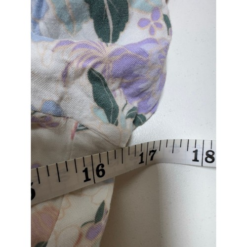 Cottage Core Midi Dress Prairie Ruffle Pink Floral Peasant Dz Small Romantic - Picture 5 of 12