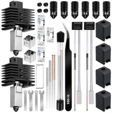 2 Pack Hotend Kit for Bambu Lab P1P/P1S, 3D Printer Hot End Replacement with ...