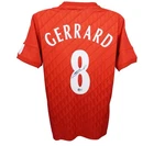 Steven Gerrard Signed Liverpool FC Home Soccer Jersey #8 with Beckett COA