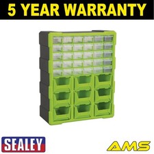 Image of Sealey Cabinet Box 39 Drawer Green/Black APDC39HV