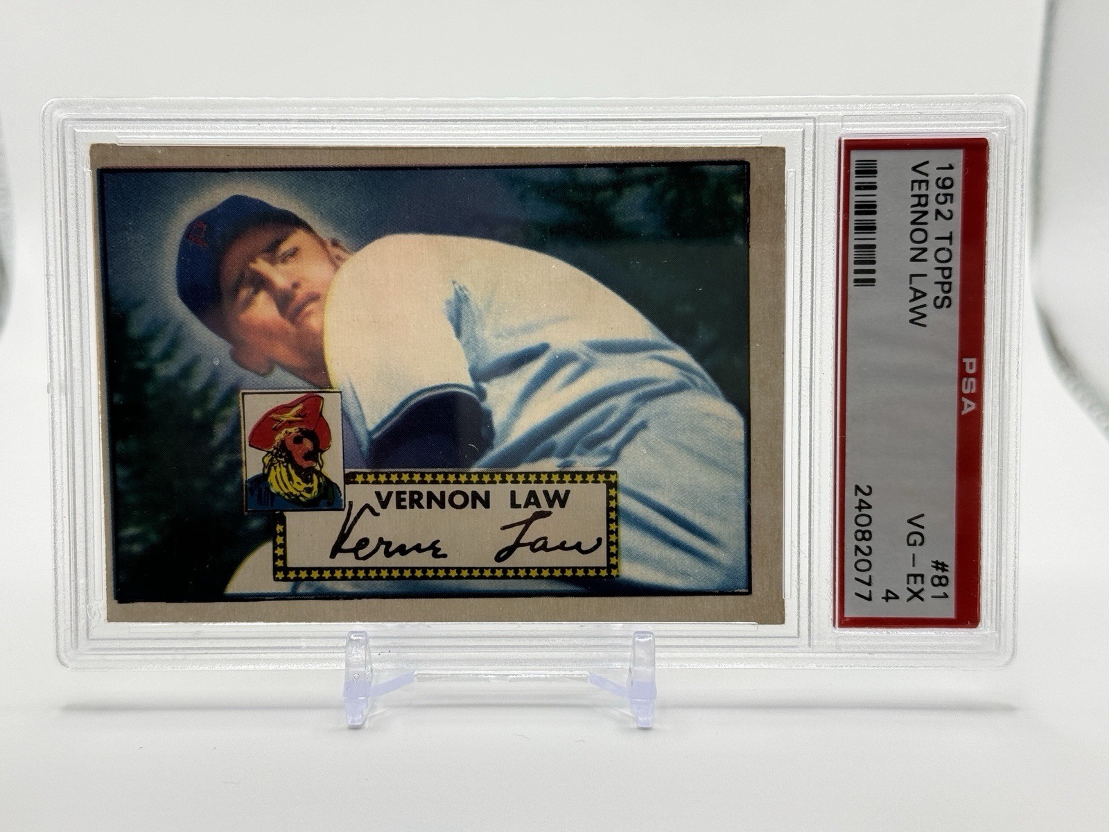 1952 TOPPS VERNON LAW PSA 4 VG-EX #81