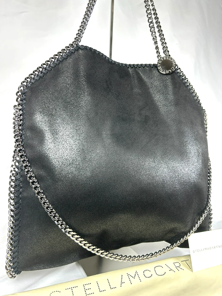 Stella McCartney Falabella 折叠式托特包 单肩包 黑色 美丽 英国 122610 — 第 2/4 张图片