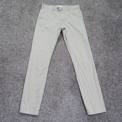 ASKET Pants Mens 30 Beige The Chino Slim Fit Cotton Trousers Portugal 30x32