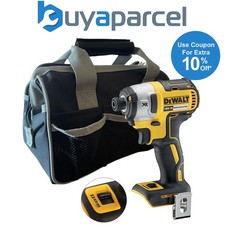 Dewalt DCF887N 18V XR G2 Brushless 3 Speed Impact Driver Bare + 12" Tool Bag
