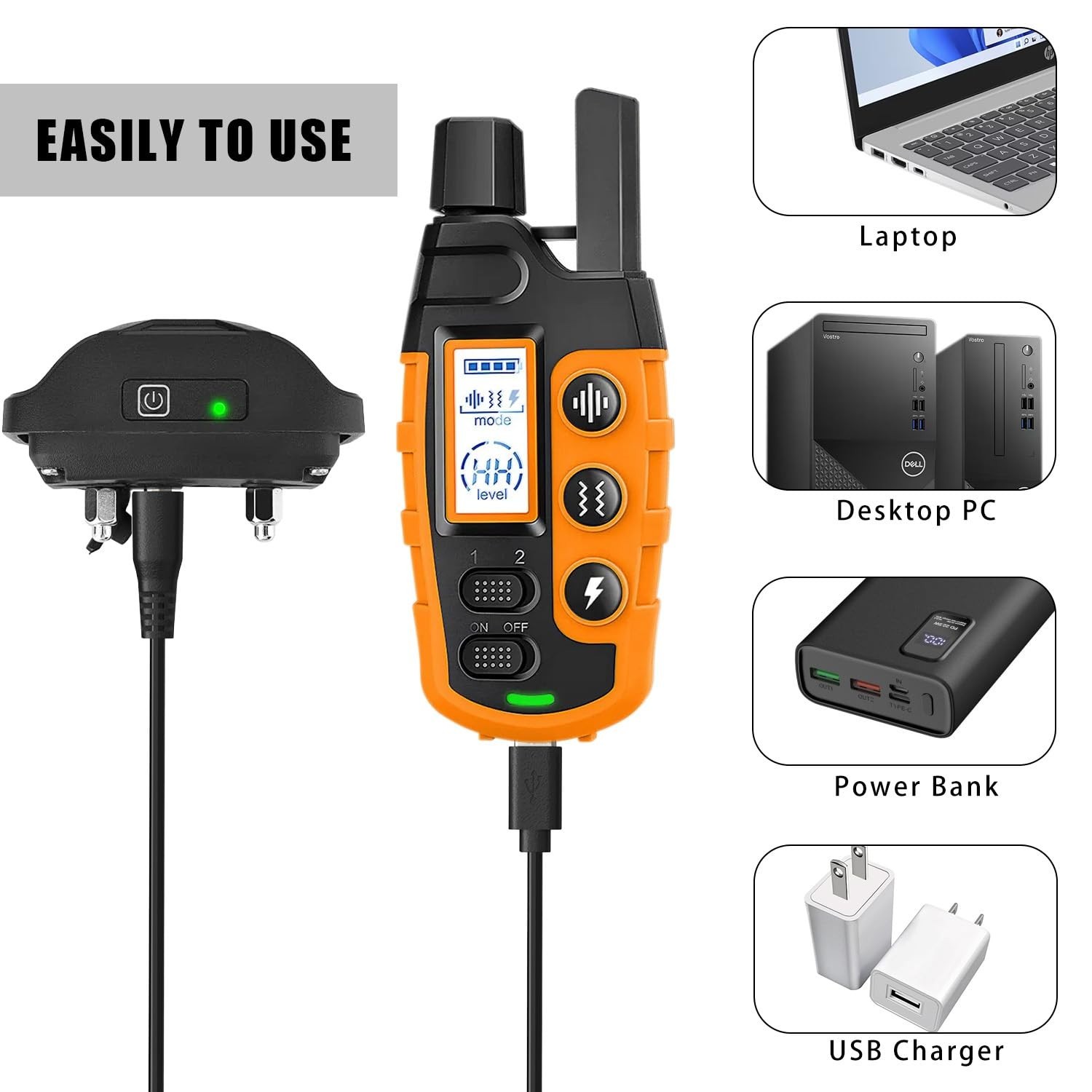 Charger Replacement for Bousnic Dog Shock Collar Charger, Power Cable Compati...