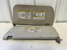 1998-2004 Nissan Xterra Frontier Driver Passenger Sun Visor Set Gray