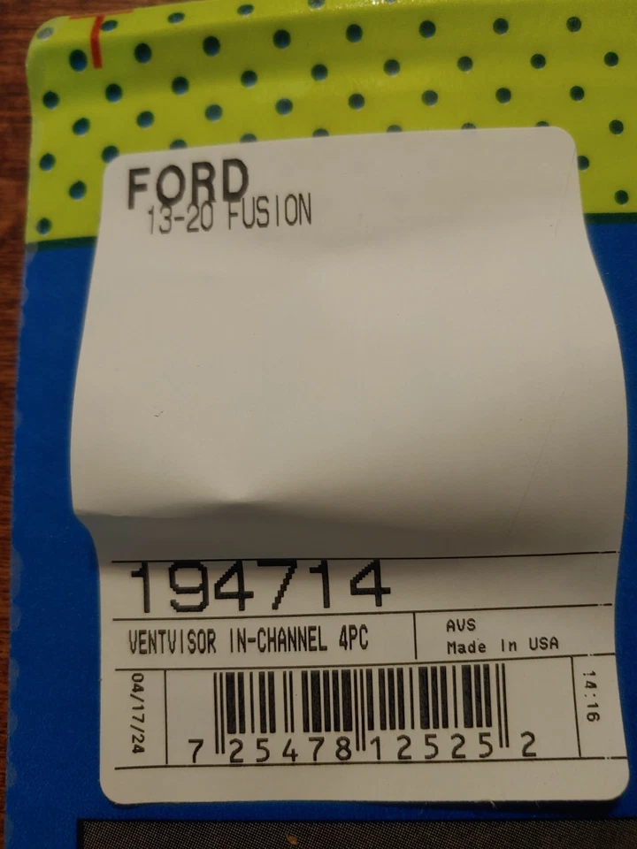 Deflectores de ventana en canal para Ford Fusion 2013-2020 Foto 2 de 3