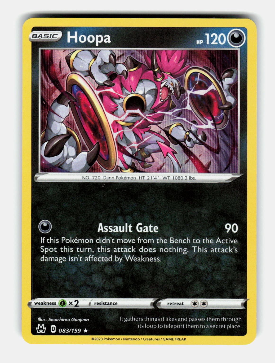 Hoopa 083/159 Holo Rare Crown Zenith Pokemon Near Mint