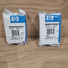 2X HP 96 C8767W Black Ink Cartridge DeskJet 5740 No box - Sealed Bag Expired