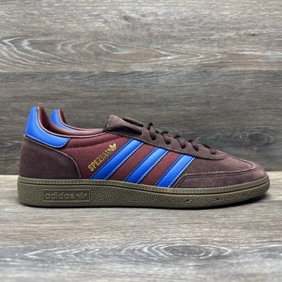Adidas Handball Spezial Men's Size 9.5 Athletic Shoes Burgundy Blue Sneakers