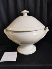15). Große Antike Terrine Brocante Shabby Tureen Sarrequemines Frankreich 