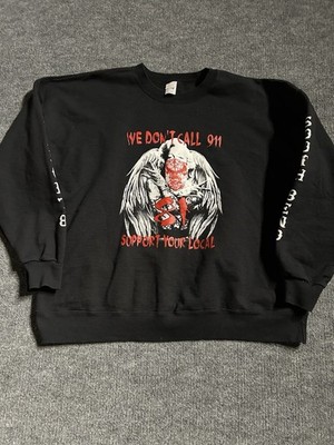 Support 81 South Bend Hells Angels 1%er Biker Club Sweatshirt Black XXL
