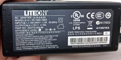 LITEON AC Adapter Model PA-1500-1M03 12V