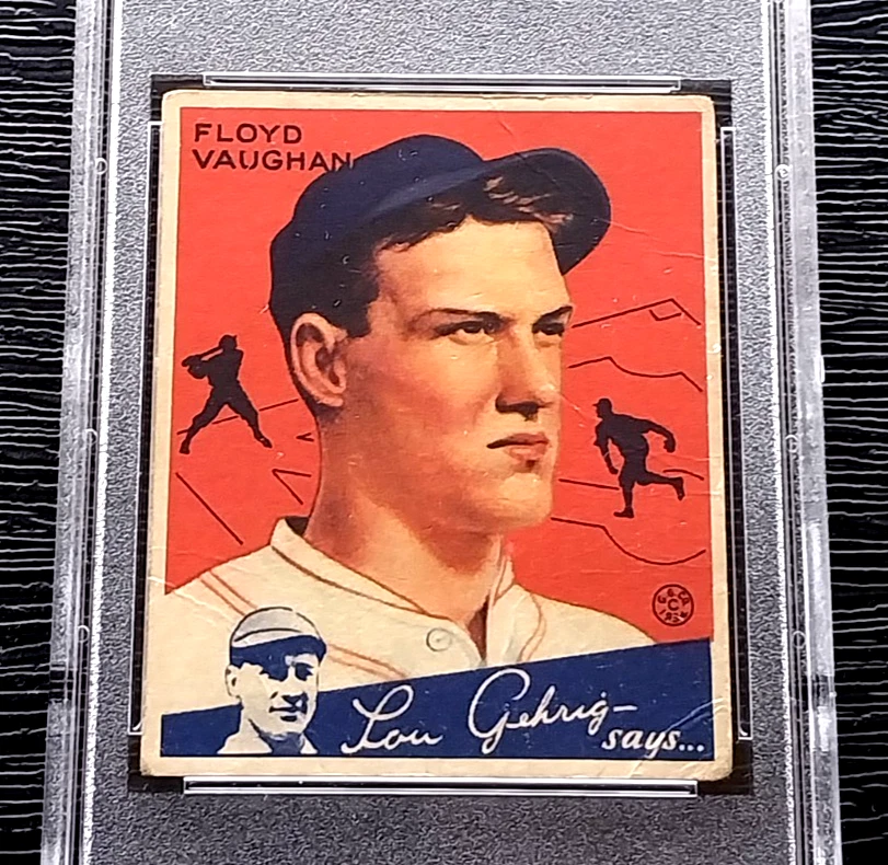 Tarjeta de béisbol 1934 Goudey Arky Vaughan #22 ****gran centrado**** PSA 1,5 justa Foto 2 de 4