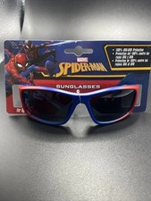 Marvel Spiderman Blue  Red Frame Kids 100 UVA-UVB Sunglasses