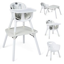 High Chair, 5 in 1 Convertible Highchair for Babies  Toddlers  Booster Seat 