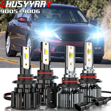 For Honda Accord 2003-2007 Led Headlight Bulbs White Highlow Beam 9005 9006 Kit For Honda Accord 2003-2007 Led Headlight Bulbs White Highlow Beam 9005 9006 Kit