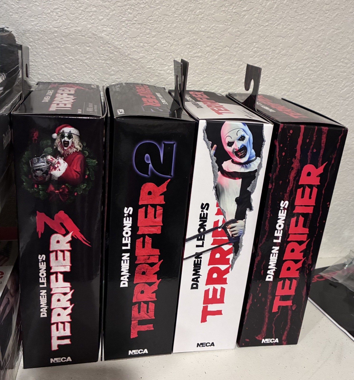 Terrifier 1 2 3 & Blood Soaked Terrifier! NECA Ultimate Art the Clown Set! 