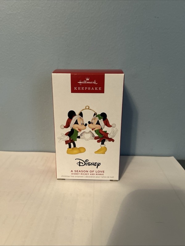 2023 Hallmark Keepsake Ornament A Season Of Love Disney Mickey And Minnie NIB