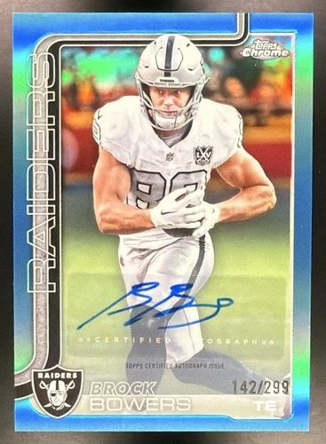 2025 Topps Chrome Brock Bowers Chrome Autographs (RAW)