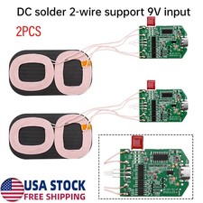 2x Dual Coil 15W Wireless Charger Transmitter Module Fast Charging Board DIY