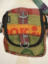 Culture Shop Crossbody Jute Bag Upcycled Burlap Cotton