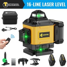 4D 16 Lines Laser Level 360° Green Auto Self Leveling Rotary Cross Measure Set