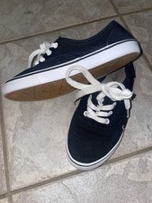Kids Black Canvas Unisex Shoes Size 1 Kids