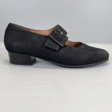 BeautiFeel Mary Jane Shoes Womens Size 40 Black Leather Buckle Strap Comfort